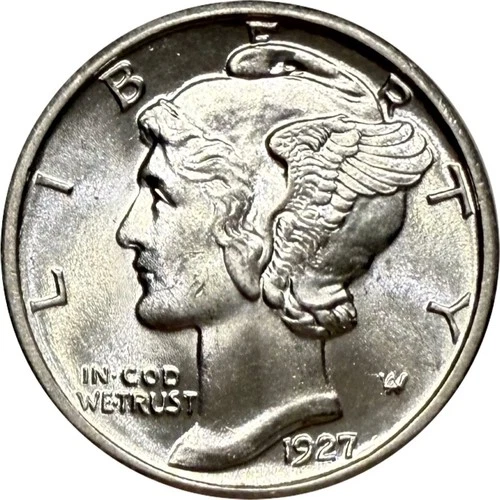 1927 P Mercury Dime Gem BU Full Bands #1 ***READ DESCRIPTION***