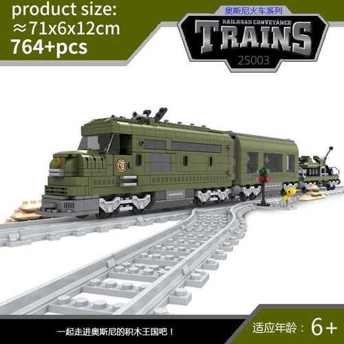 City Steam Train Cargo Railway Station Model MOC Building Blocks Set Bricks Toys - Picture 15 of 51