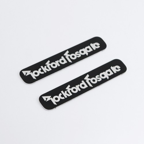 Rockford Fosgate Speaker Badge Aluminum Logo 63.5mm(2.5")X12.7mm(0.5") - Picture 6 of 9