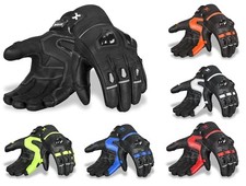 Herren Motorradhandschuhe, EchtLeder Sommer R...