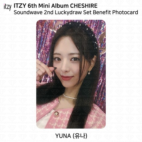 Tarjeta fotográfica ITZY 6º mini álbum Cheshire Soundwave 2º sorteo de la suerte versión benéfica - Imagen 22 de 52