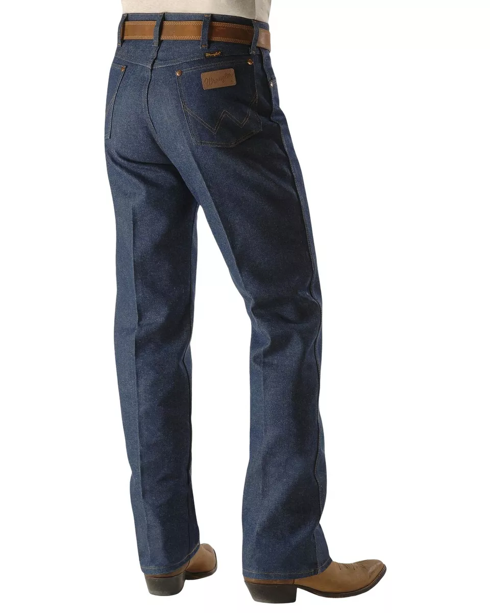 Wrangler Men's 13MWZ Dark Wash High Rise Rigid Cowboy Cut Straight