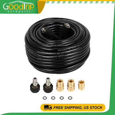 #ad 100 FT 3200 PSI Pressure Washer Hose with M22 to 3 8quot; Quick Connect Adapter $52.87