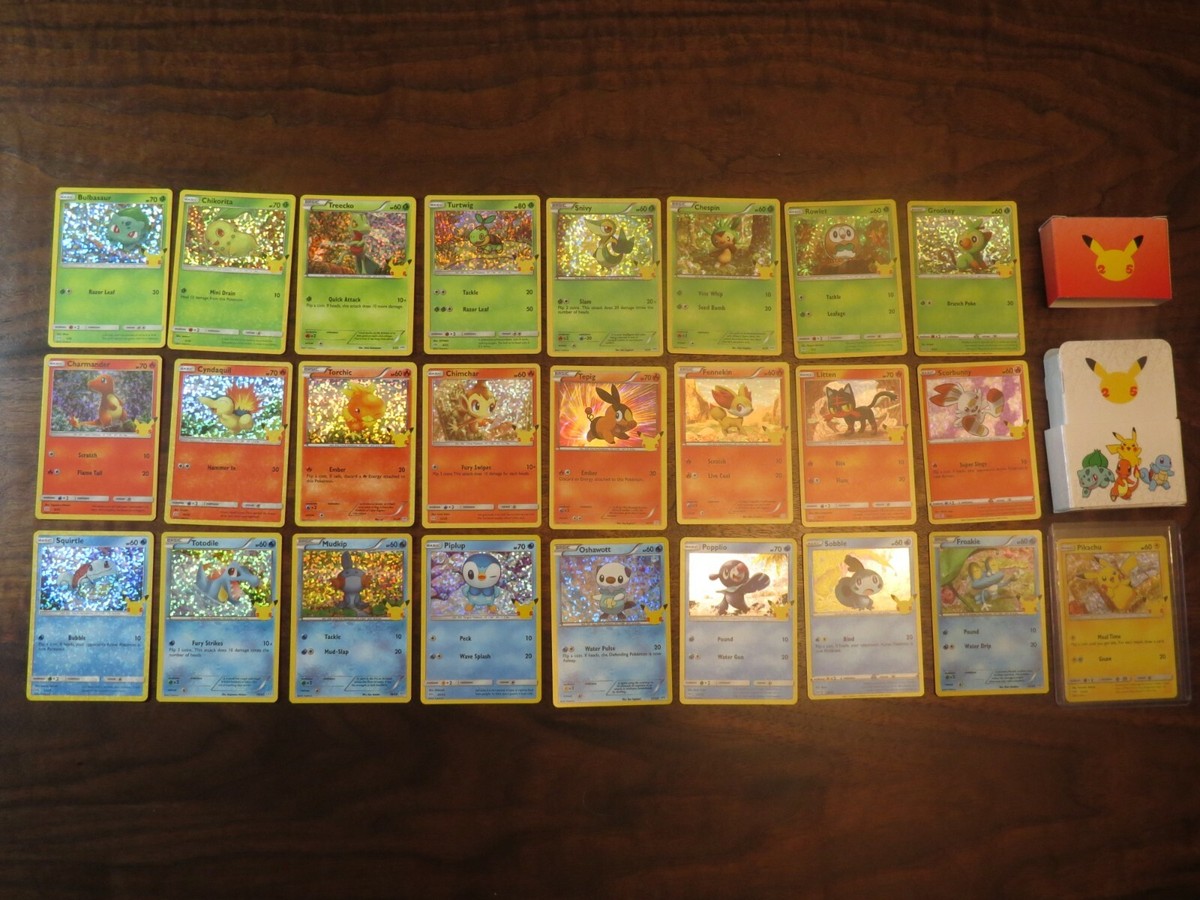 Pokemon 25th Anniversary McDonalds Promo Complete Master Set Holo+