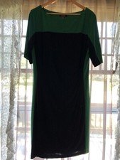 Chaps Jersey Knit Ruched Short Sleeve Dress sz xl 