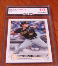 MAX KRANICK Rookie****2022 TOPPS Gem MINT 10****PIRATES--Mad Dog GRADED