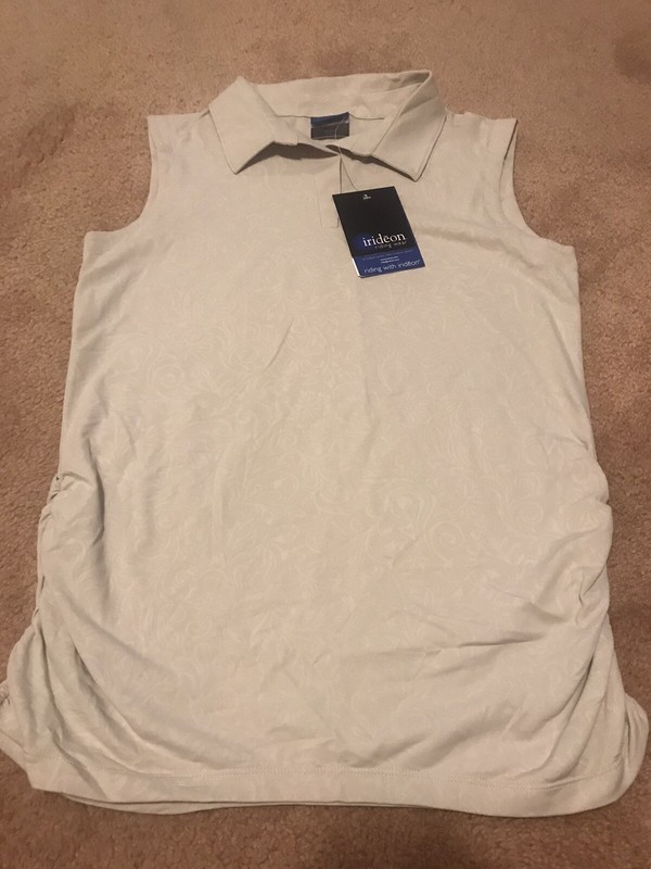 IRIDEON Riding Wear Women's Sleeveless Polo Shirt Size M. NWT