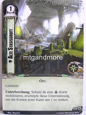 Warhammer 40000 Conquest LCG - Alte Stasisgruft  #039 - Legionen der Toten