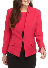 NEW KASPER PINK RED CAREER JACKET BLAZER SIZE 14 119