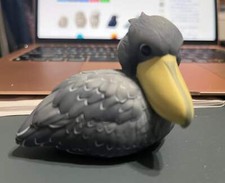 Japón cabeza de ballena cigüeña pico de zapato pájaro PVC figura ahuecada modelo juguete