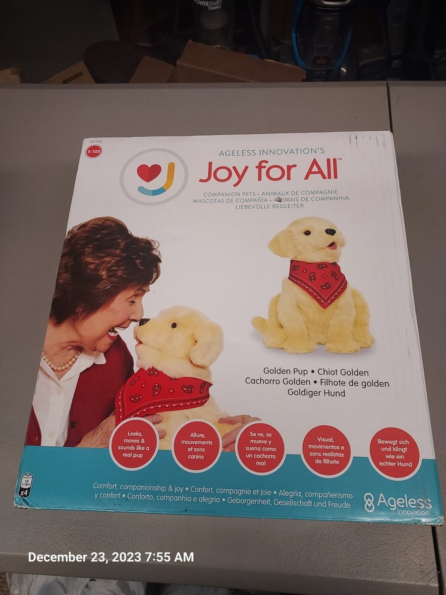 Hasbro Joy for All Companion Pet Pup Interactive Dog Golden