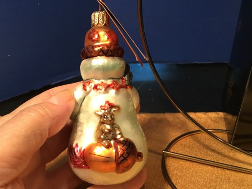 Christopher Radko “Carlton the Snowman, Jr.” Christmas Ornament w/ Tag & Box - Picture 4 of 10