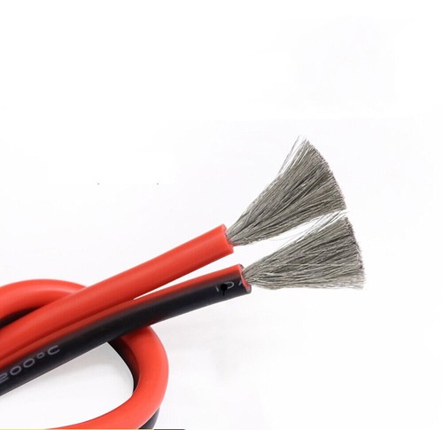 Twin 2-Core Flexible Silicone Cable 8/10/12/14/16/18/20/24/26AWG Wire Red-Black - Picture 4 of 7