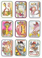 1988 Leaf Awesome All-Stars Sticker Trading Cards / You Choose #s 4 - 99 / bx93