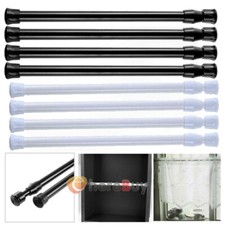 Adjustable Telescopic Shower Curtain Rail Rod Pole 23in - 45in Stainless Steel