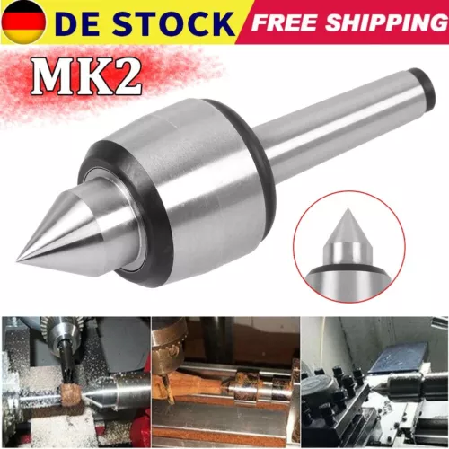 Mitlaufende Körnerspitze MK2 Körner Zentrierspitze Drehwerkzeug für Drehmaschine - Bild 1 von 12