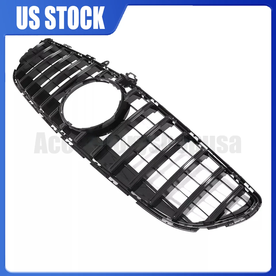 For Mercedes Benz CLS63 AMG S 2015 2016 2017 Front Grille Grill GT Style Black — 第 2/4 张图片