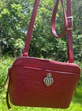 Borsa a tracolla BRIGHTON ALEXA pelle goffrata PORTAFOGLIO ROSSO organizer NO COPIA!