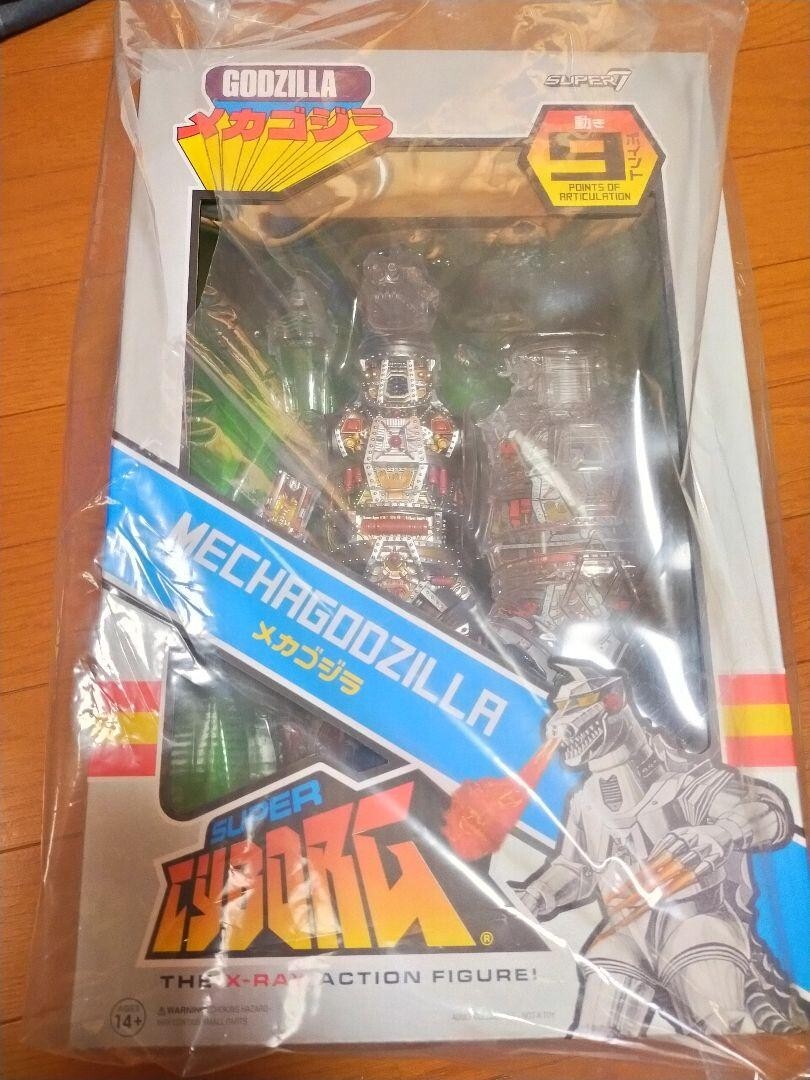 THE X-RAY Super Cyborg Mechagodzilla Clear Super 7 action