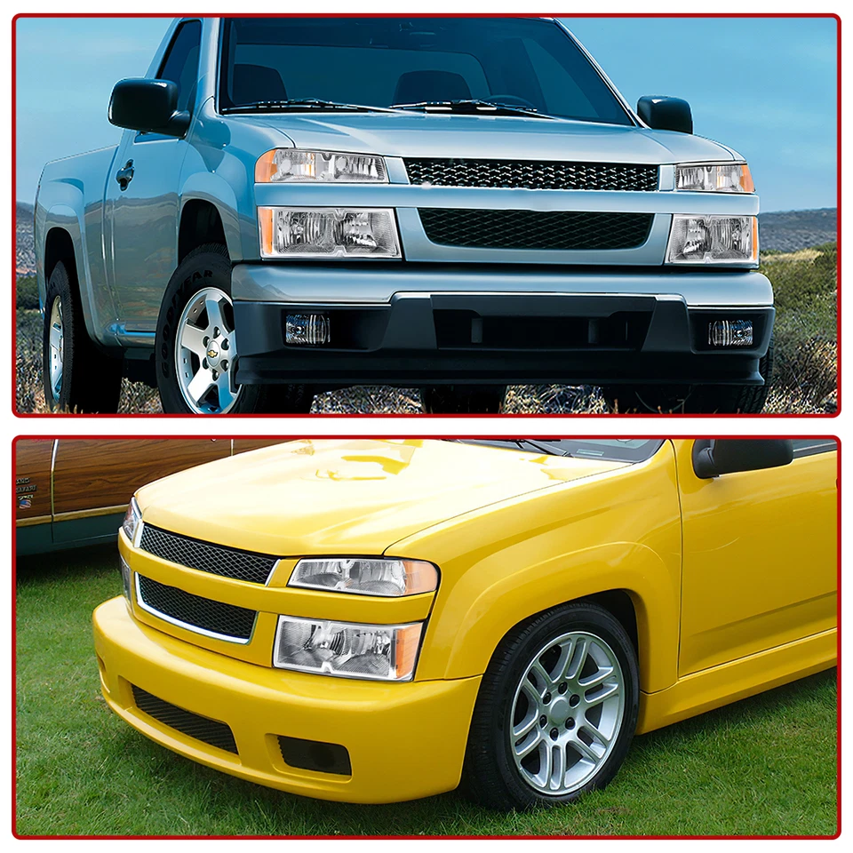 Chrome Headlights + Bumper Lamps For 2004-2012 Chevy Colorado GMC Canyon Lamps Foto 2 de 4