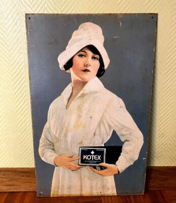 Kotex Tampon Werbung / Advertising Vintage / ArtDéco 1920s Selten