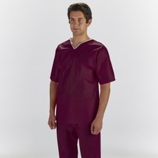 NEW Graham Medical Disposable Scrubs Elastic Pants Maroon Medium 88486 Nonwoven