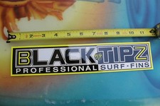 Black Tipz BZ Surfboard Fins Bodyboards Morey Boogie 80s Vintage Surfing STICKER
