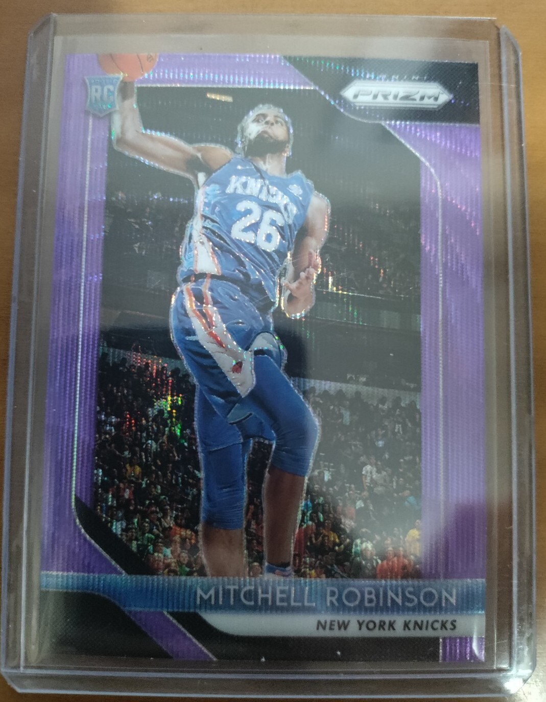 2018-19 Panini Prizm Purple Wave RC Mitchell Robinson #227 New York Knicks