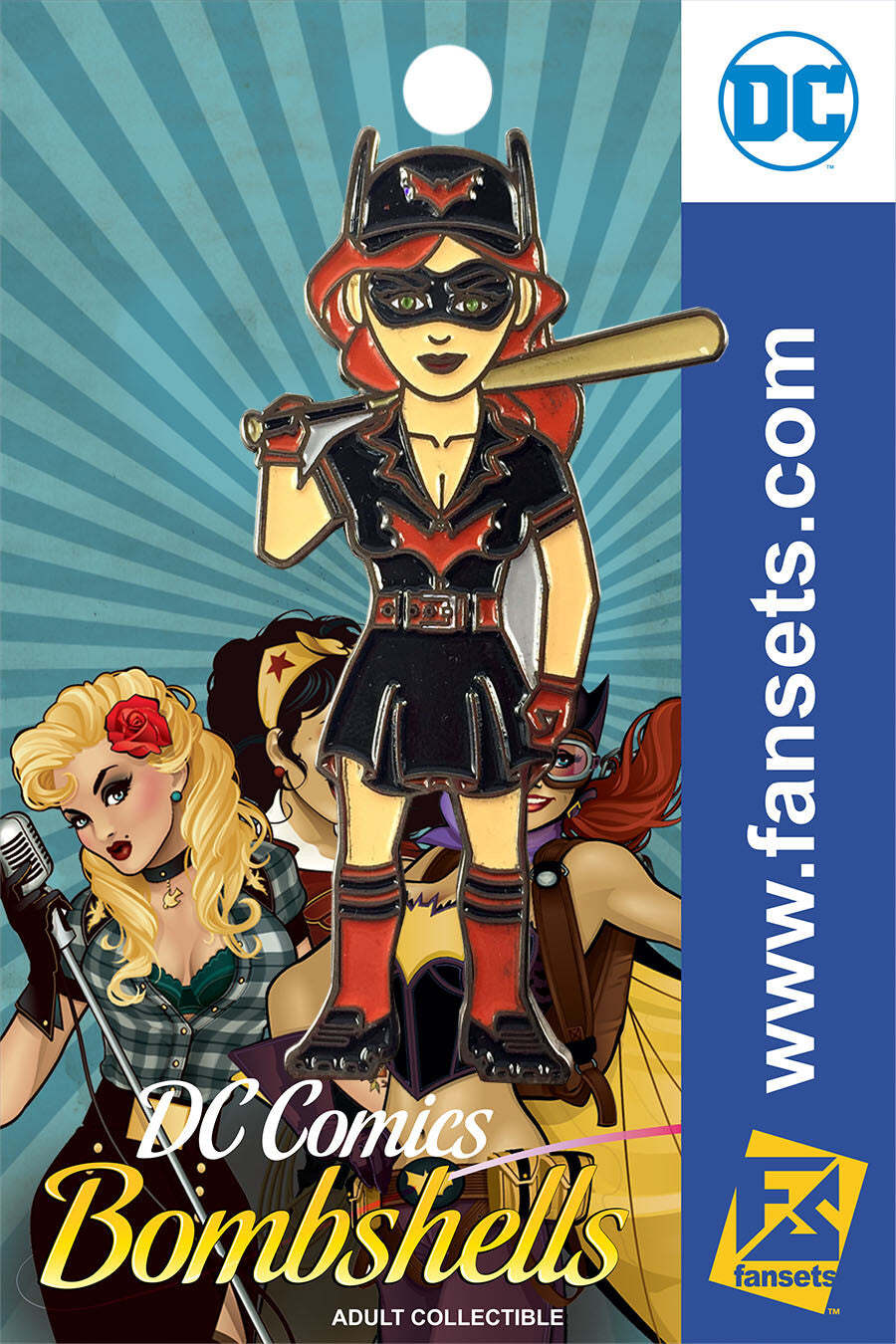 DC Comics DC Bombshells BATWOMAN Licensed FanSets Pin MicroChracters