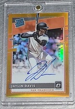 2020 Donruss Optic Rated Signatures Orange #d 50/99 Jaylin Davis Rookie Auto RC