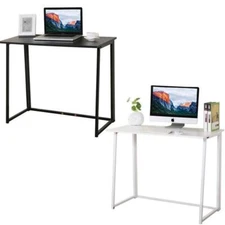 Folding Computer Desk Small Student Study Table Workstation Home Office Desk