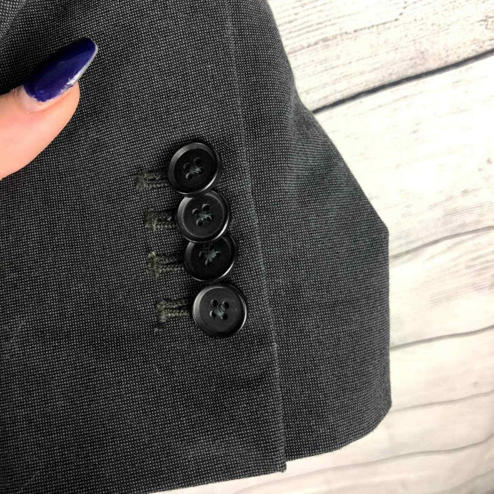 American Eagle | Gray Lined One Button Blazer S - image 3