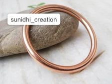 Heavy Copper round Bangle Bracelet, Pure Copper Bracelet, THICK Copper KADA