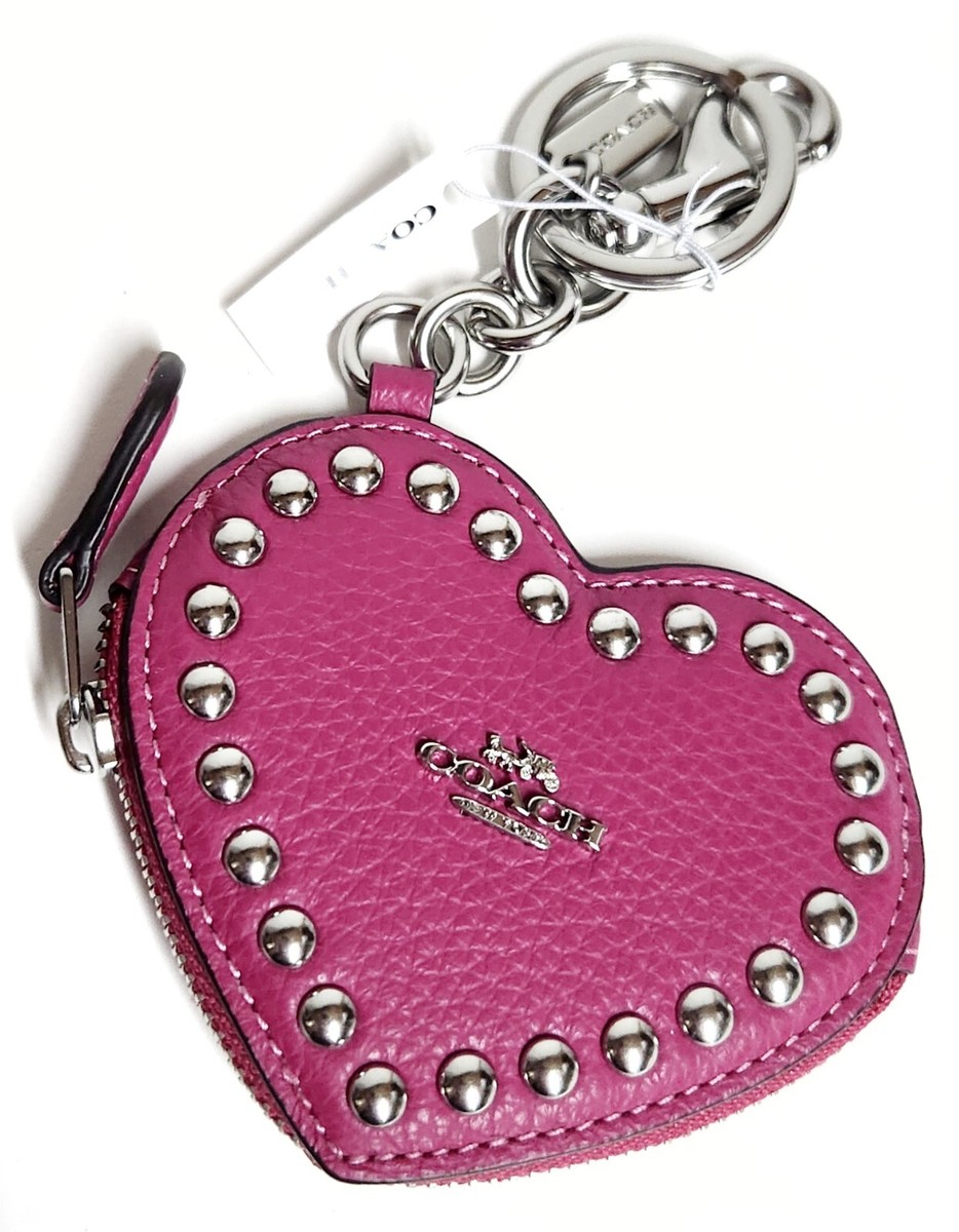 アクセサリー COACH Pink double heart keychain charm s-l1200.jpg