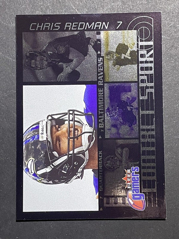 2000 Fleer Gamers Chris Redman Contact Sport Insert Card - Ravens