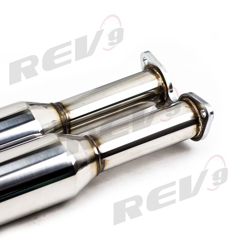 REV9 DUAL EXHAUST STAINLESS DOUBLE WALLED MUFFLER TIP FOR 09-17 370Z Z34 - Picture 8 of 8