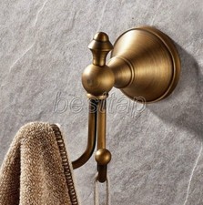 Antique Brass Bathroom Accessories Set Bath Hardware Coat Towel Hook sba146