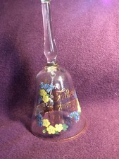 Vintage Viking Glass Fiftieth 50 Anniversary Gift Bell Made in USA