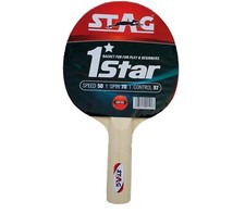 1 Stella Legno Tennis da Tavolo Racchetta 148 Grammi Principiante Ittf Approvato