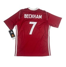David Beckham/C. RONALDO, Adidas jersey,Manchester United, youth medium, new/tag