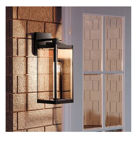 Quoizel Westover 1-Light 20-in Earth Black Outdoor Wall Light - Picture 1 of 7
