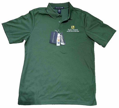 Devon & Jones Baylor Polo Size Medium NWT Baylor Alumni Golden Wave Band Shirt