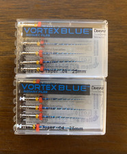 2 pk 25mm .04 Asst Vortex Blue Rotary Files Dentsply Tulsa Dental Root Canal 20