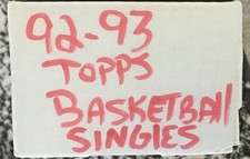 1992-93 Topps Basketball Cards You U Pick From List 199-396 ( 10 cards $1.00 )