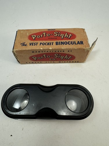Chaleco de colección Port-Sight bolsillo extensible ópera binoculares EE. UU. Kansas City  - Imagen 1 de 4