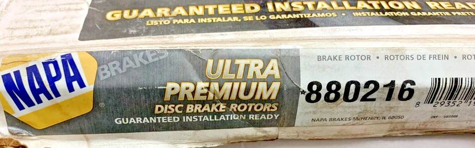 Rotor de freno OB NAPA Ultra Premium UP880216 6 orejetas 11,03" Colorado Canyon Isuzu Foto 4 de 4