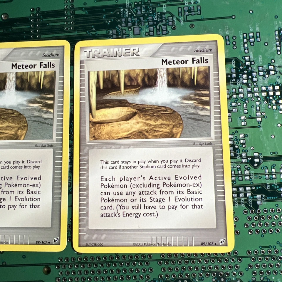 Meteor Falls 89/107 EX Deoxys Pokemon Card Trainer Stadium Non-Holo 2 - Image 3 of 4