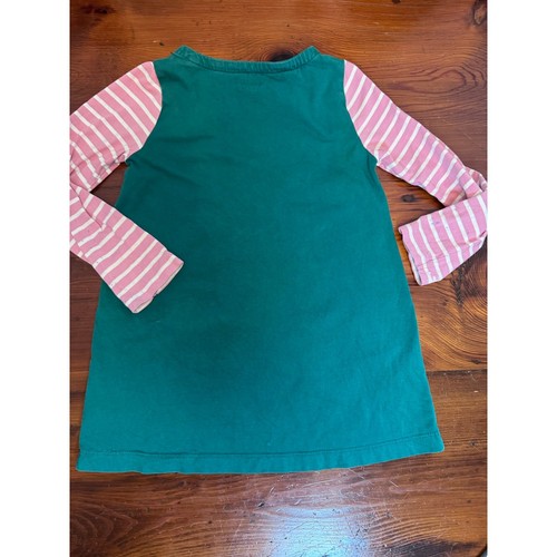 Mini Boden Girl's Fairies Big Applique Pocket Tunic in Green Sz 6 - Picture 6 of 14