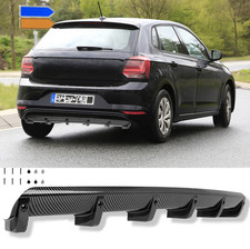 Carbon Optik Heckspoiler Heckdiffusor Spoiler Diffusor für VW Polo 6 2G GTI