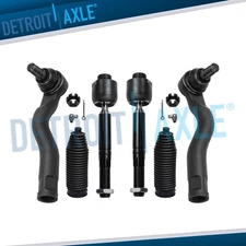 Front Inner & Outer Tie Rod Ends Boots Kit for 2008 - 2019 Toyota Tundra Sequoia